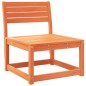 vidaXL Juego de sofás de jardín 5 pzas madera maciza pino marrón cera vidaXL Juego de sofás de jardín 5 pzas madera maciza pino marrón cera