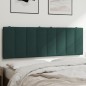 vidaXL Cabecero de cama acolchado terciopelo verde oscuro 140 cm vidaXL Cabecero de cama acolchado terciopelo verde oscuro 140 cm