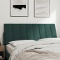 vidaXL Cabecero de cama acolchado terciopelo verde oscuro 140 cm vidaXL Cabecero de cama acolchado terciopelo verde oscuro 140 cm