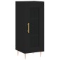 vidaXL Aparador de madera contrachapada negro 34,5x34x180 cm vidaXL Aparador de madera contrachapada negro 34,5x34x180 cm