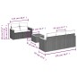 vidaXL Set de sofás de jardín 6 piezas y cojines ratán sintético negro vidaXL Set de sofás de jardín 6 piezas y cojines ratán sintético negro