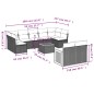 vidaXL Set de sofás de jardín 10 pzas con cojines ratán sintético gris vidaXL Set de sofás de jardín 10 pzas con cojines ratán sintético gris