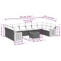 vidaXL Set de sofás de jardín 11 pzas y cojines ratán sintético negro vidaXL Set de sofás de jardín 11 pzas y cojines ratán sintético negro