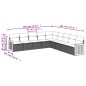 vidaXL Set de sofás de jardín 9 pzas con cojines ratán sintético beige vidaXL Set de sofás de jardín 9 pzas con cojines ratán sintético beige