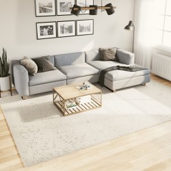 vidaXL Alfombra de pelo largo moderna crema 240x340 cm