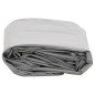 vidaXL Lona gris 5x5 m 600 g/m²