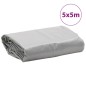 vidaXL Lona gris 5x5 m 600 g/m²