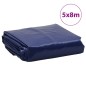 vidaXL Lona azul 5x8 m 600 g/m²