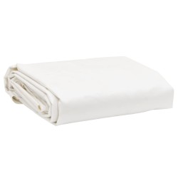 vidaXL Lona blanco Ø 2,6 m 600 /m²
