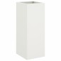 vidaXL Jardinera de acero laminado en frío blanco 32x27,5x75 cm vidaXL Jardinera de acero laminado en frío blanco 32x27,5x75 cm