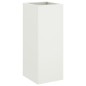 vidaXL Jardinera de acero laminado en frío blanco 32x27,5x75 cm vidaXL Jardinera de acero laminado en frío blanco 32x27,5x75 cm
