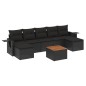 vidaXL Set de sofás de jardín 8 piezas y cojines ratán sintético negro vidaXL Set de sofás de jardín 8 piezas y cojines ratán sintético negro