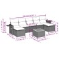 vidaXL Set de sofás de jardín 8 piezas y cojines ratán sintético negro vidaXL Set de sofás de jardín 8 piezas y cojines ratán sintético negro