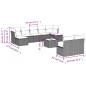 vidaXL Set de sofás de jardín 10 pzas cojines ratán sintético negro vidaXL Set de sofás de jardín 10 pzas cojines ratán sintético negro