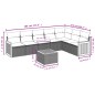 vidaXL Set de sofás de jardín 8 piezas y cojines ratán sintético negro vidaXL Set de sofás de jardín 8 piezas y cojines ratán sintético negro