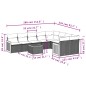 vidaXL Set de sofás de jardín 10 pzas con cojines ratán sintético gris vidaXL Set de sofás de jardín 10 pzas con cojines ratán sintético gris