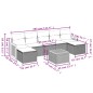 vidaXL Juego de sofás de jardín con cojines beige 8 pzas ratán PE vidaXL Juego de sofás de jardín con cojines beige 8 pzas ratán PE