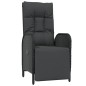 vidaXL Set de comedor de jardín 9 pzas y cojines ratán sintético negro vidaXL Set de comedor de jardín 9 pzas y cojines ratán sintético negro