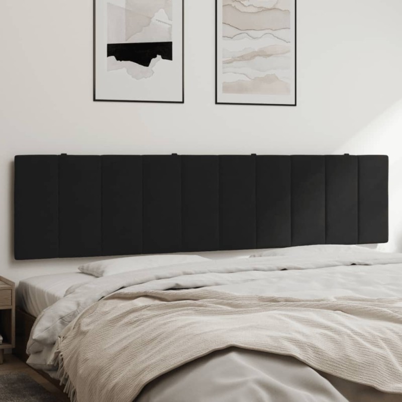 vidaXL Cabecero de cama acolchado terciopelo negro 200 cm vidaXL Cabecero de cama acolchado terciopelo negro 200 cm