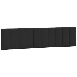 vidaXL Cabecero de cama acolchado terciopelo negro 200 cm