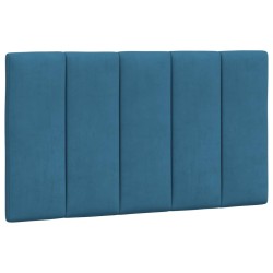 vidaXL Cabecero de cama acolchado terciopelo azul 80 cm
