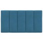 vidaXL Cabecero de cama acolchado terciopelo azul 80 cm