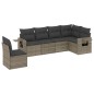 vidaXL Set de muebles de jardín 6 pzas y cojines ratán sintético gris vidaXL Set de muebles de jardín 6 pzas y cojines ratán sintético gris