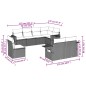 vidaXL Set de sofás de jardín 8 piezas y cojines ratán sintético negro vidaXL Set de sofás de jardín 8 piezas y cojines ratán sintético negro