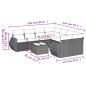 vidaXL Set de sofás de jardín 8 piezas y cojines ratán sintético negro vidaXL Set de sofás de jardín 8 piezas y cojines ratán sintético negro