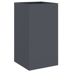vidaXL Jardinera de acero laminado en frío antracita 42x38x75 cm