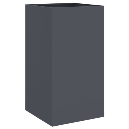 vidaXL Jardinera de acero laminado en frío antracita 42x38x75 cm