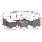 vidaXL Juego de sofás de jardín con cojines beige 8 pzas ratán PE vidaXL Juego de sofás de jardín con cojines beige 8 pzas ratán PE