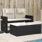 vidaXL Sillón reclinable de jardín con cojines ratán sintético negro vidaXL Sillón reclinable de jardín con cojines ratán sintético negro