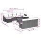 vidaXL Set de sofás de jardín 11 pzas y cojines ratán sintético negro vidaXL Set de sofás de jardín 11 pzas y cojines ratán sintético negro