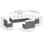vidaXL Set de sofás de jardín 12 pzas y cojines ratán sintético marrón vidaXL Set de sofás de jardín 12 pzas y cojines ratán sintético marrón