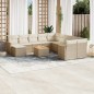 vidaXL Set de sofás de jardín 12 pzas y cojines ratán sintético marrón vidaXL Set de sofás de jardín 12 pzas y cojines ratán sintético marrón