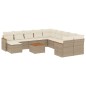 vidaXL Set de sofás de jardín 12 pzas y cojines ratán sintético marrón vidaXL Set de sofás de jardín 12 pzas y cojines ratán sintético marrón