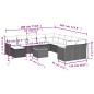 vidaXL Set de sofás de jardín 12 pzas y cojines ratán sintético marrón vidaXL Set de sofás de jardín 12 pzas y cojines ratán sintético marrón