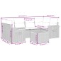vidaXL Set de comedor de jardín 7 pzas y cojines ratán sintético negro vidaXL Set de comedor de jardín 7 pzas y cojines ratán sintético negro