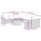 vidaXL Set de sofás de jardín 8 piezas y cojines ratán sintético negro vidaXL Set de sofás de jardín 8 piezas y cojines ratán sintético negro
