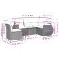 vidaXL Set de muebles de jardín 5 pzas y cojines ratán sintético negro vidaXL Set de muebles de jardín 5 pzas y cojines ratán sintético negro