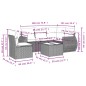 vidaXL Set de muebles de jardín 6 pzas y cojines ratán sintético gris vidaXL Set de muebles de jardín 6 pzas y cojines ratán sintético gris