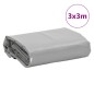 vidaXL Lona gris 3x3 m 600 g/m² vidaXL Lona gris 3x3 m 600 g/m²
