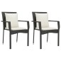 vidaXL Set de comedor de jardín 7 pzas y cojines ratán sintético negro vidaXL Set de comedor de jardín 7 pzas y cojines ratán sintético negro