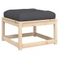 vidaXL Juego de sofás de jardín 6 pzas con cojines madera maciza pino vidaXL Juego de sofás de jardín 6 pzas con cojines madera maciza pino