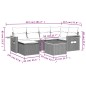 vidaXL Set sofás de jardín 7 piezas y cojines ratán sintético beige vidaXL Set sofás de jardín 7 piezas y cojines ratán sintético beige