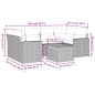 vidaXL Set sofás de jardín 7 piezas y cojines ratán sintético beige vidaXL Set sofás de jardín 7 piezas y cojines ratán sintético beige