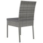 vidaXL Sillas de comedor de jardín 2 unidades ratán sintético gris vidaXL Sillas de comedor de jardín 2 unidades ratán sintético gris