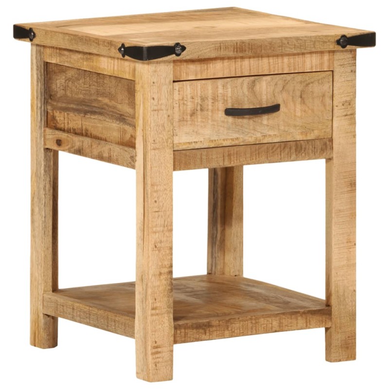 vidaXL Mesita de noche madera maciza de mango 40x40x50 cm vidaXL Mesita de noche madera maciza de mango 40x40x50 cm
