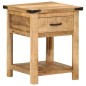 vidaXL Mesita de noche madera maciza de mango 40x40x50 cm vidaXL Mesita de noche madera maciza de mango 40x40x50 cm